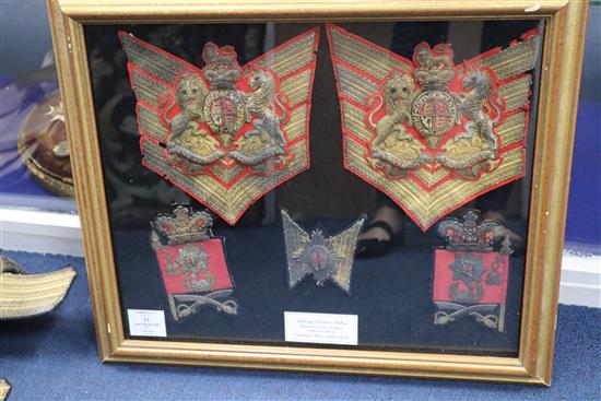 Regimental Sergeant Major Anthony Robert Talbot, Coldstreams Guards, Crimean War 1854-56: A framed tableau